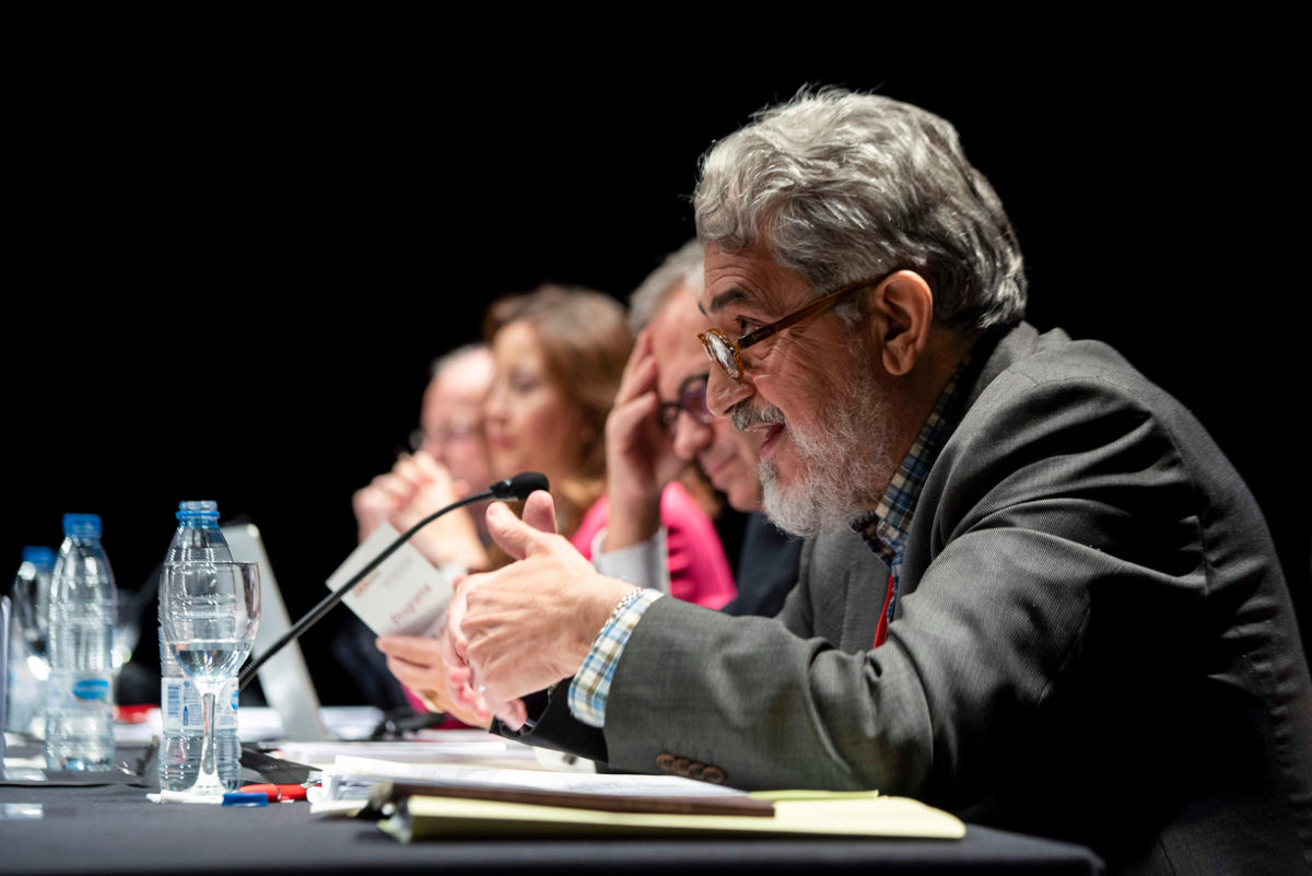 D. Ángel Martín Aguado durante su intervención en la mesa de debate