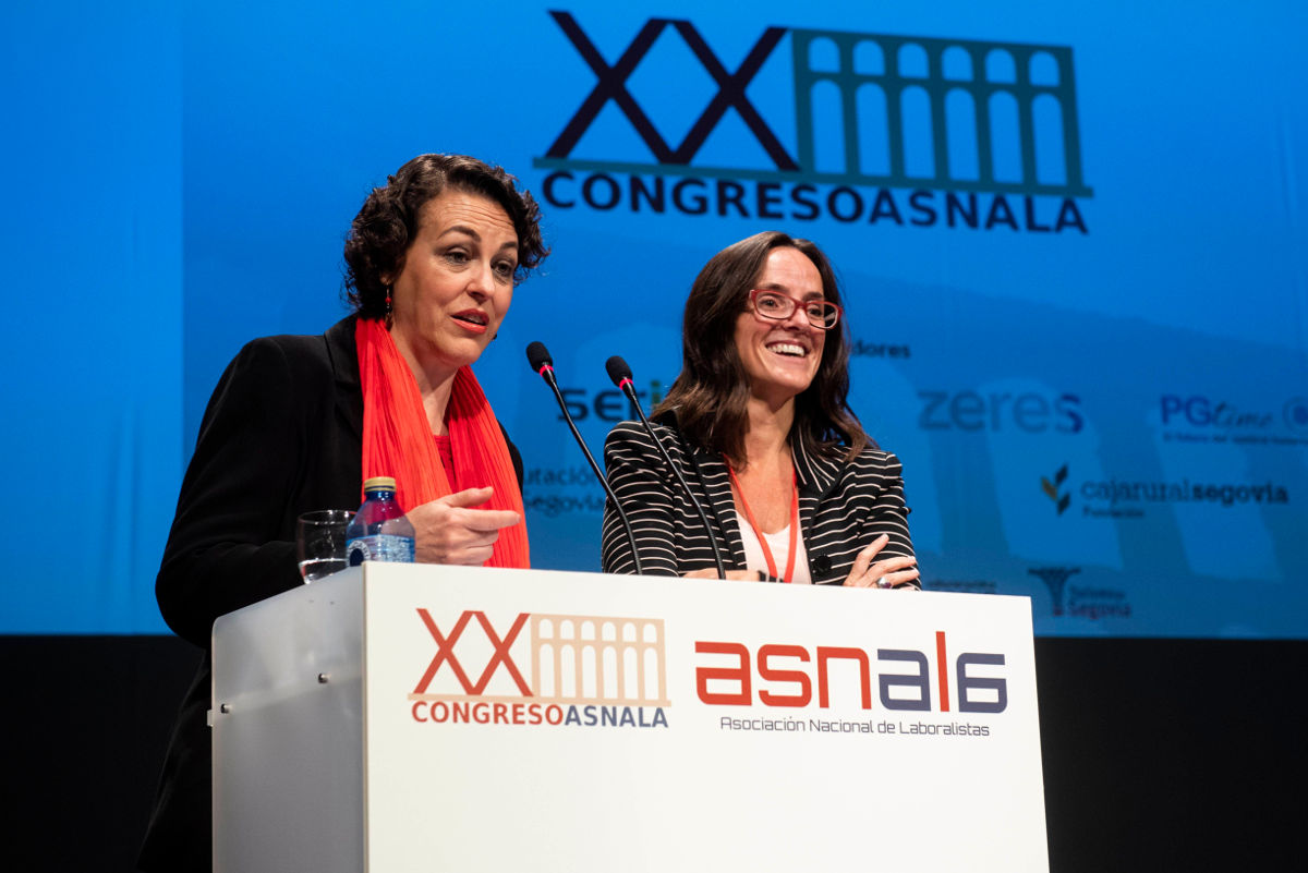 Excma. Sra. Dª Magdalena Valerio Cordero y Sra. Dª Ana Gómez