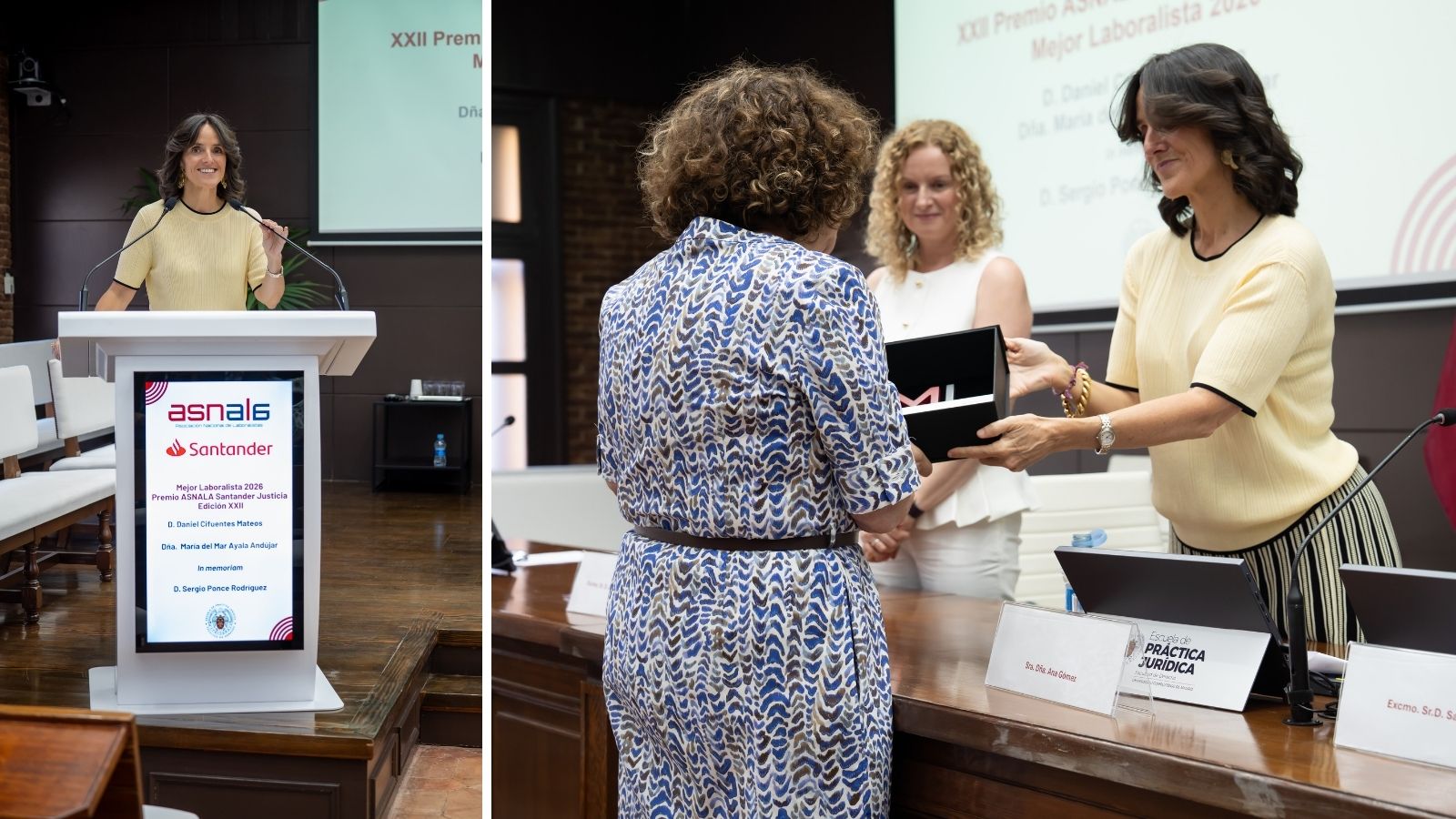 Familiares de Sergio Ponce Rodríguez recogen su premio a título póstumo