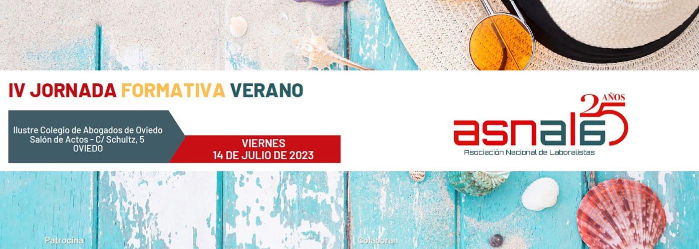 IV Jornada Verano ASNALA IV Jornada Verano ASNALA