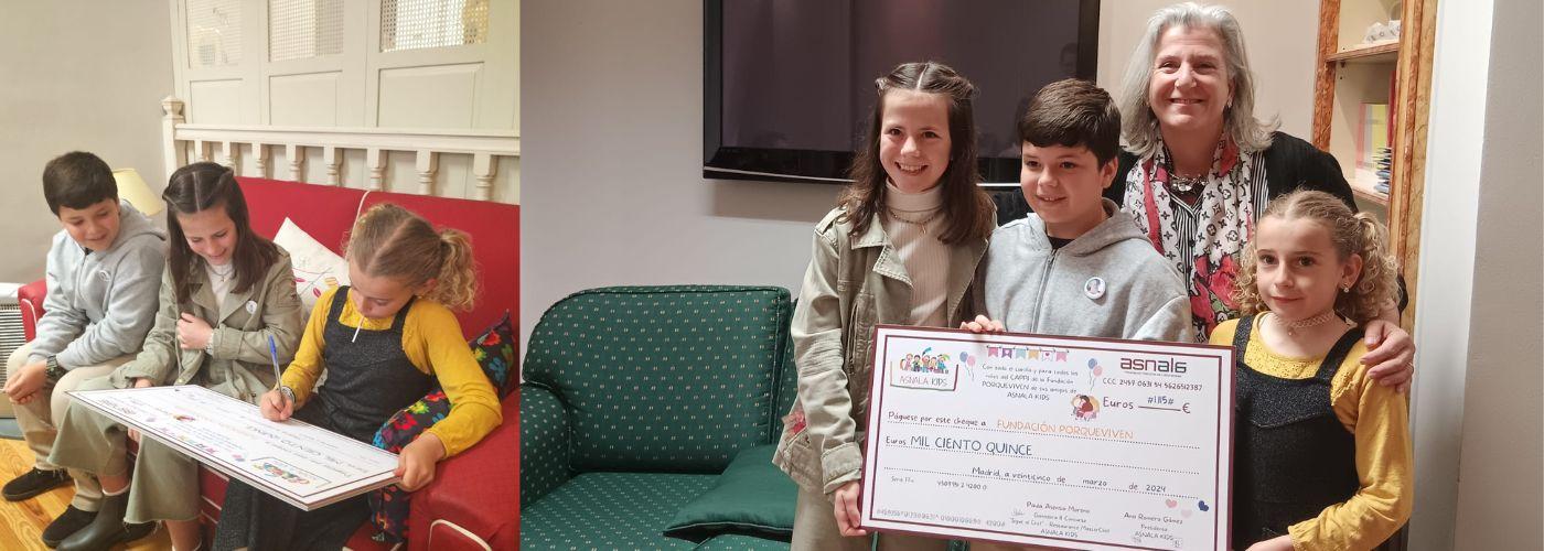 ASNALA entrega a la Fundación PORQUEVIVEN el premio benéfico del II "Sigue al Chef" organizado por ASNALA Kids y Restaurante MasterChef ASNALA entrega a la Fundación PORQUEVIVEN el premio benéfico del II "Sigue al Chef" organizado por ASNALA Kids y Restaurante MasterChef